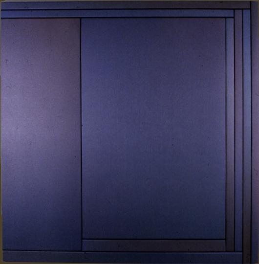 Open Left Side Encasement, oil on canvas, 48" x 48", 1982, Private Collection