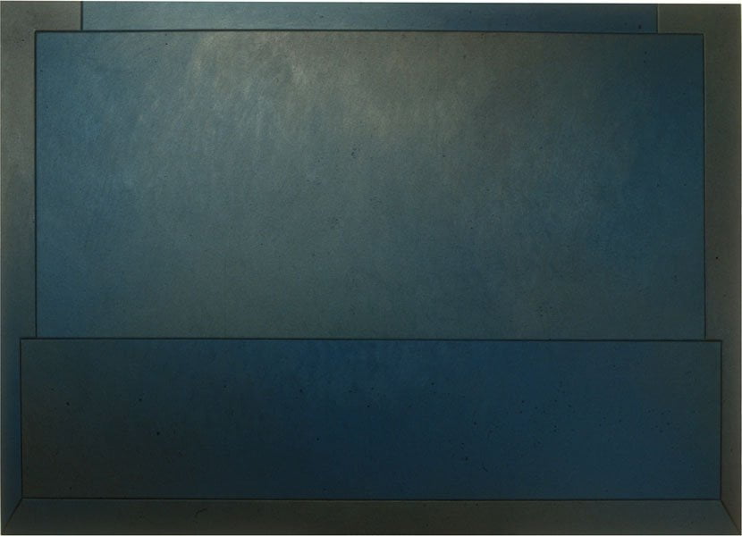 Aperature #1-84 Green-Blue, oil on canvas, 76.5" x 105", 1984