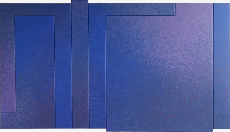 Palenque, Structure, acrylic on canvas, 76" x 123.5", 1988