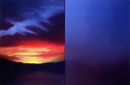 Wait, oil on canvas, 42" x 64.25", 1997, Private Collection