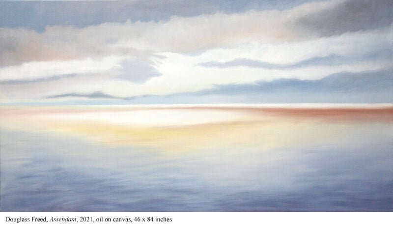 Douglass Freed, Assendant, 2021, oil on canvas, 46 x 84 inches