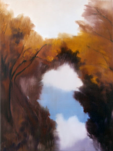 Autumn, Blue Band, oil on canvas, 32" x 24", 2016