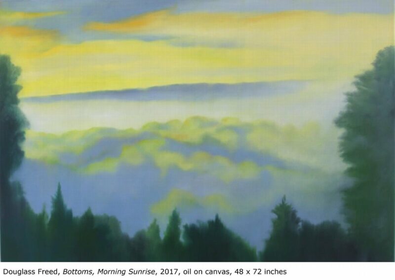 Bottoms, Morning Sunrise, oil on canvas, 48 x 72, 2017