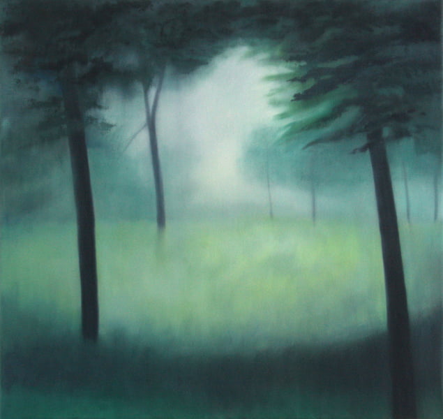 Morning Rise-Green, oil on canvas, 36" x 38", 2015