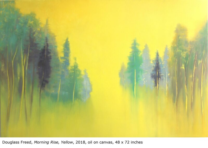 Morning Rise, Yellow, oil on canvas, 48" x 72", 2018