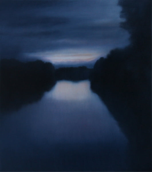 Nightfall, Land, oil on canvas, 36" x 32", 2014