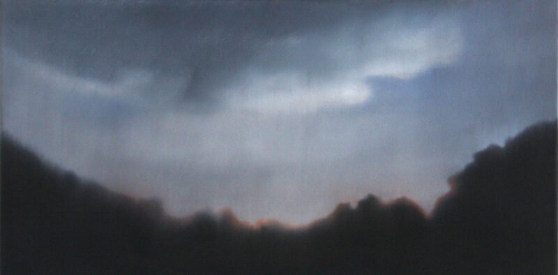 Nightfall-Sky, oil on canvas, 18" x 36", 2015