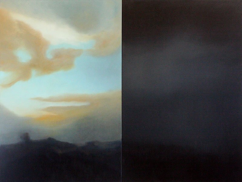 Approaching Silence, oil on canvas, 72" x 96", 1996