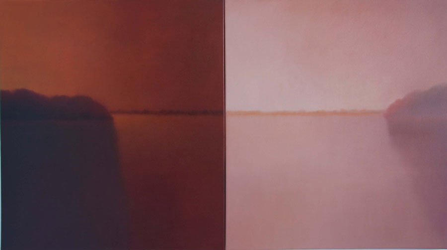 Breadth, oil on canvas, 36" x 64 1/4", 2008