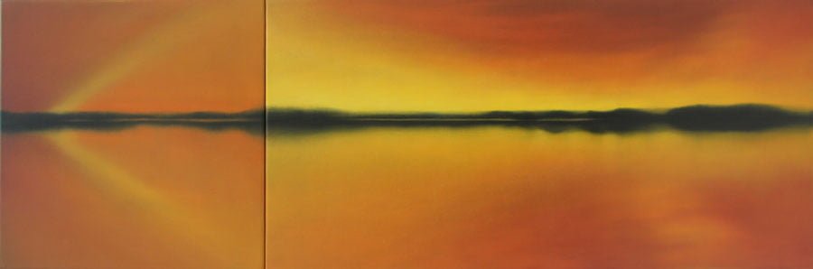 Bypass, oil on canvas, 24" x 78",