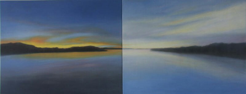 Compelling, oil on canvas, 37.5" x 96", 2010