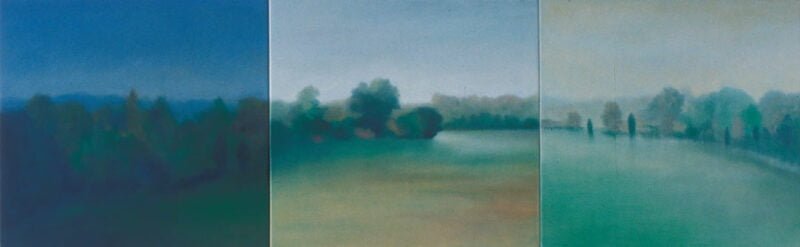 Eloquence, oil on canvas, 32" x 102", 2004