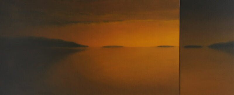 Linger, oil on canvas, 32" x 78", 2008