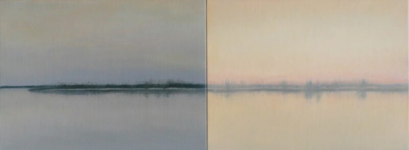 Momentary, oil on canvas, 24" x 64", 2007
