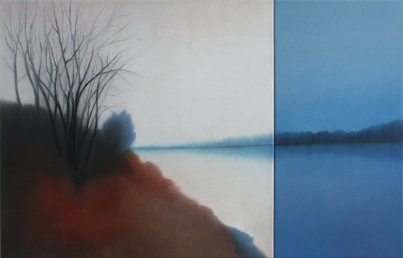 Pose , oil on canvas, 36” x 56” , 2013