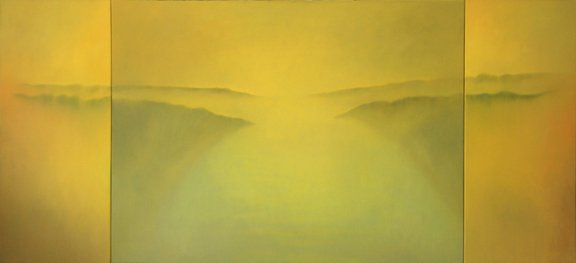 Radiant , oil on canvas, 48” x 104” , 2013