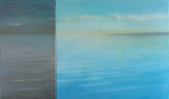 Softening , oil on canvas, 32” x 54.25” , 2012