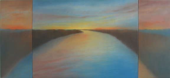 Source , oil on canvas, 48” x 105” , 2013
