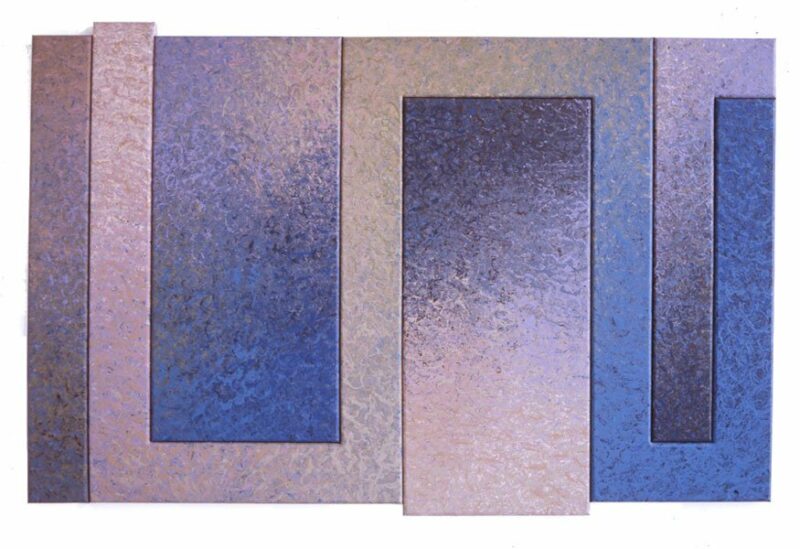 Quetzar Papolotc, acrylic on canvas, 55 1/2" x 82 1/2", 1989