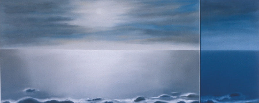 Waits, oil on canvas, 32" x 78", 2005