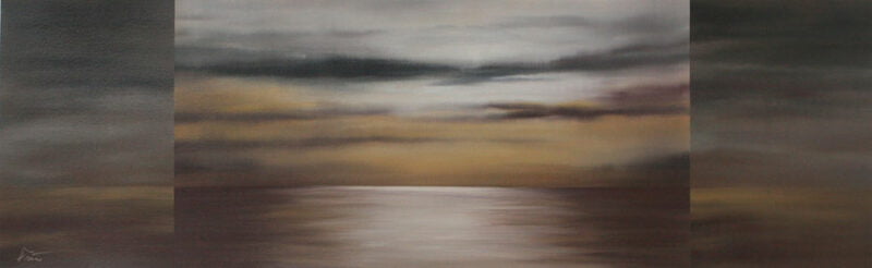 Equivalent, oil on paper, 20" x 60", 2007