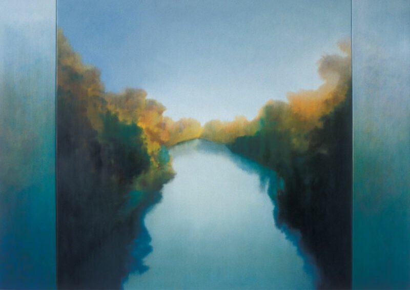 Exude, oil on canvas, 68" x 96", 2006