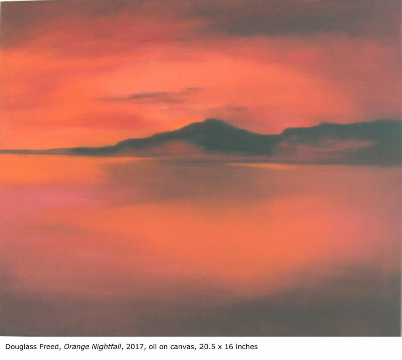 Orange Nightfall, oil on canvas, 20.5 x 16, 2017