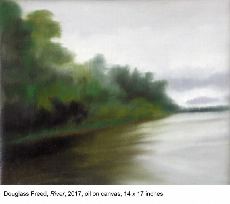 River, oil on canvas, 14 x 17, 2017