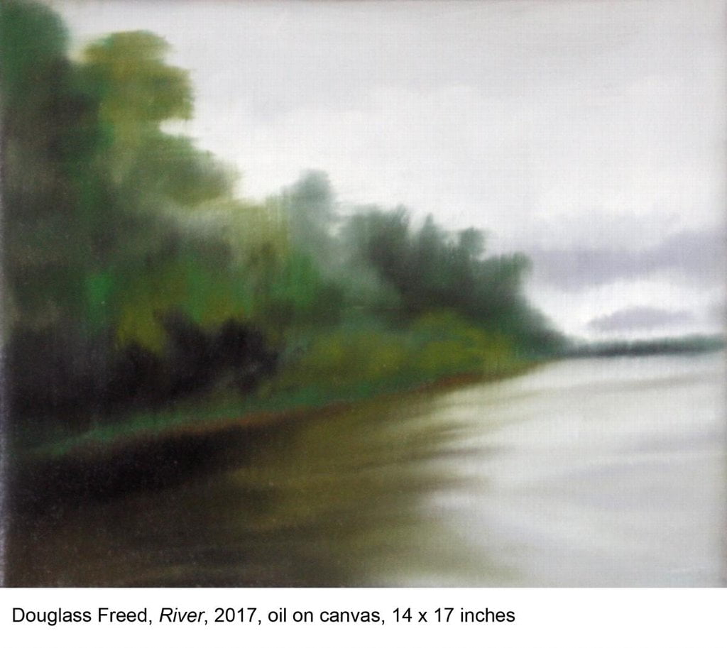 River, oil on canvas, 14 x 17, 2017