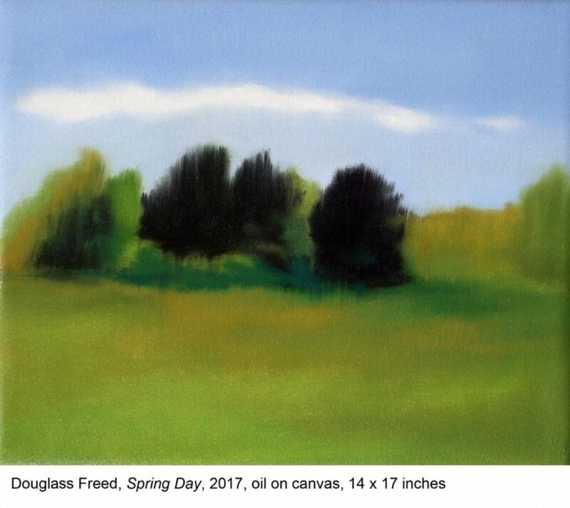 Spring Day, oil on canvas, 14 x 17, 2017