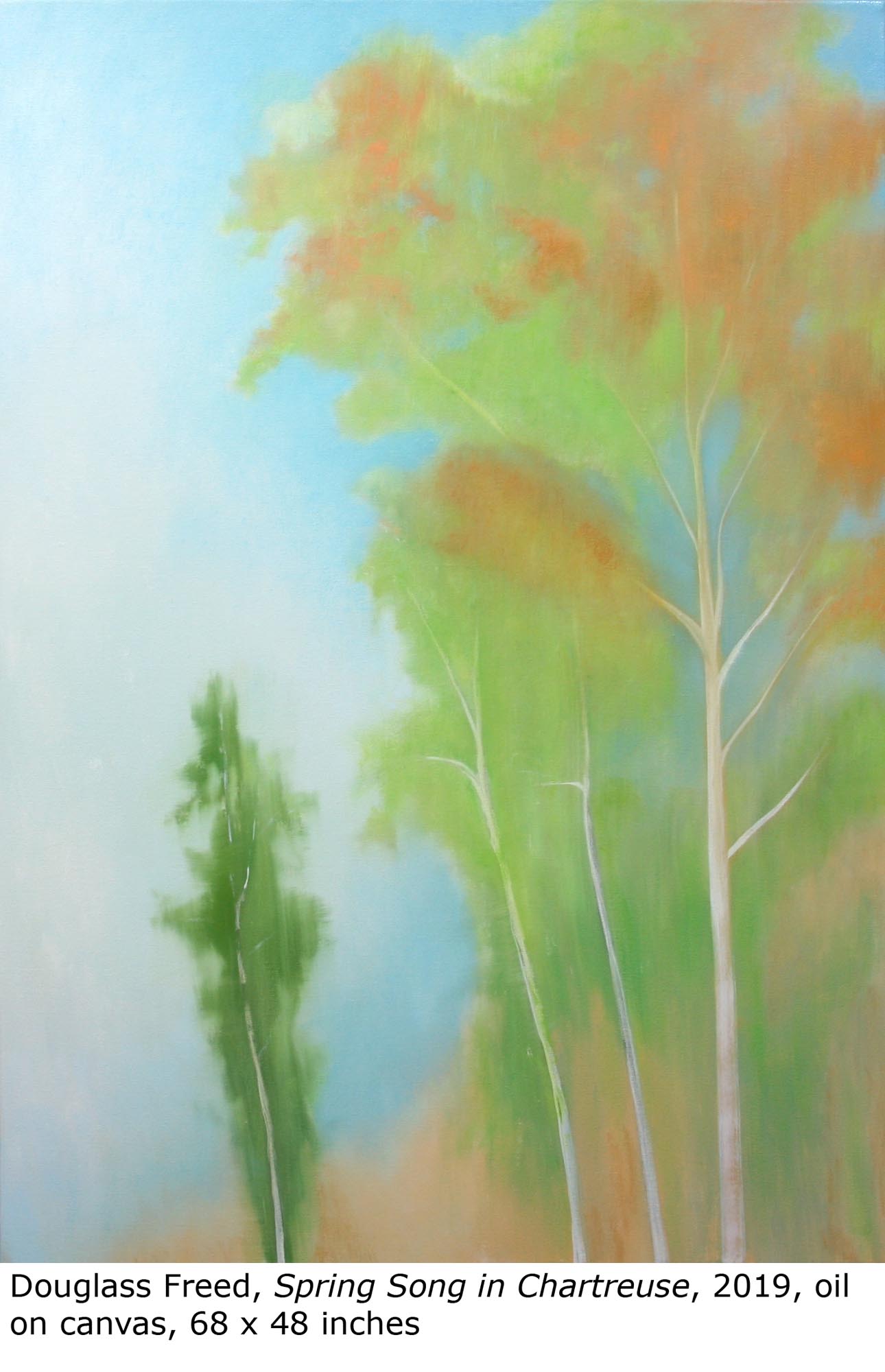Spring Song in Chartreuse, oil on canvas, 68" x 48", 2019