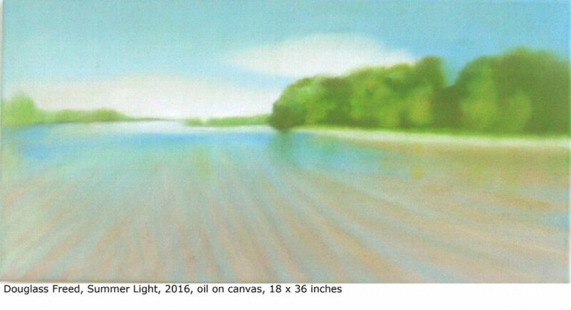 Summer Light, oil on canvas, 18 x 36, 2016