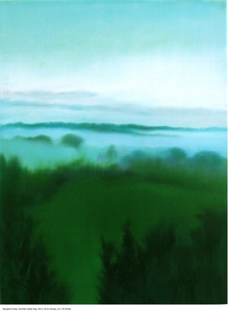 Summer Valley Fog, oil on canvas, 32 x 24, 2017