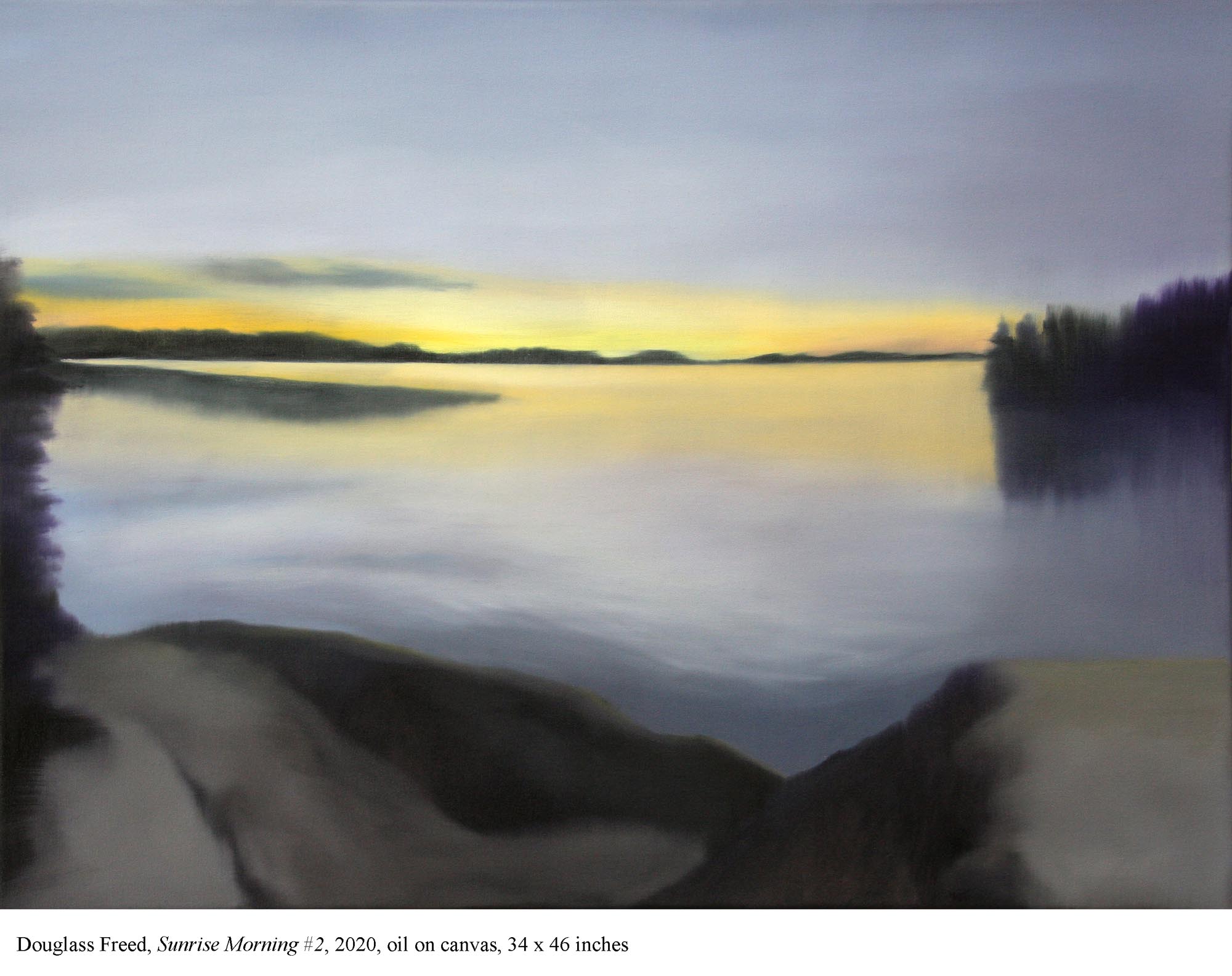 Sunrise Morning #2, oil on canvas, 24" x 32", 2020