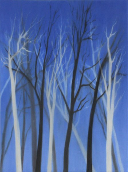 Trees, oil on canvas, 32" x 24", 2016
