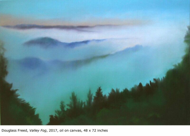 Valley Fog, oil on canvas, 48 x 72, 2017
