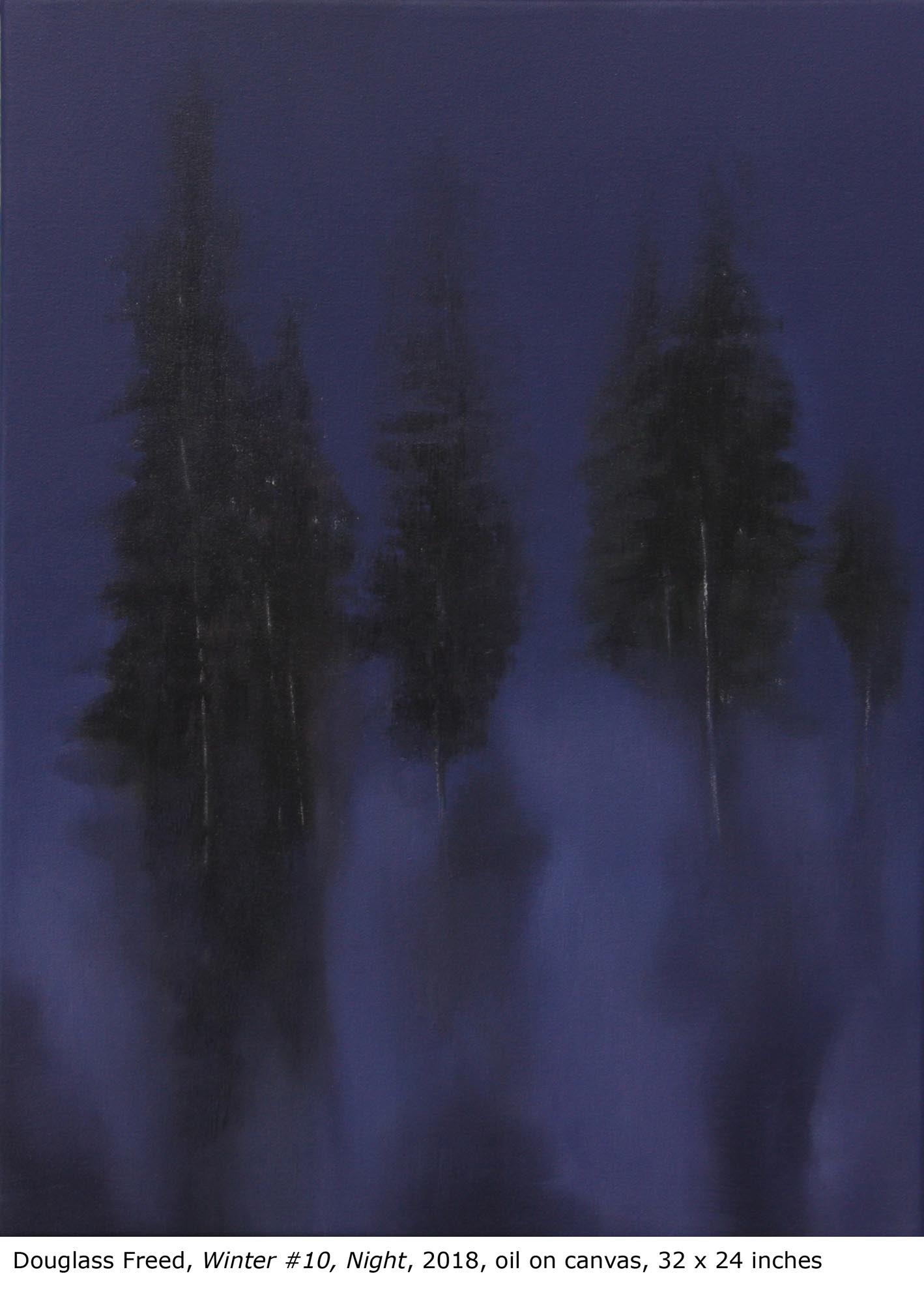 Winter #10, oil on canvas, 32" x 24", 2018