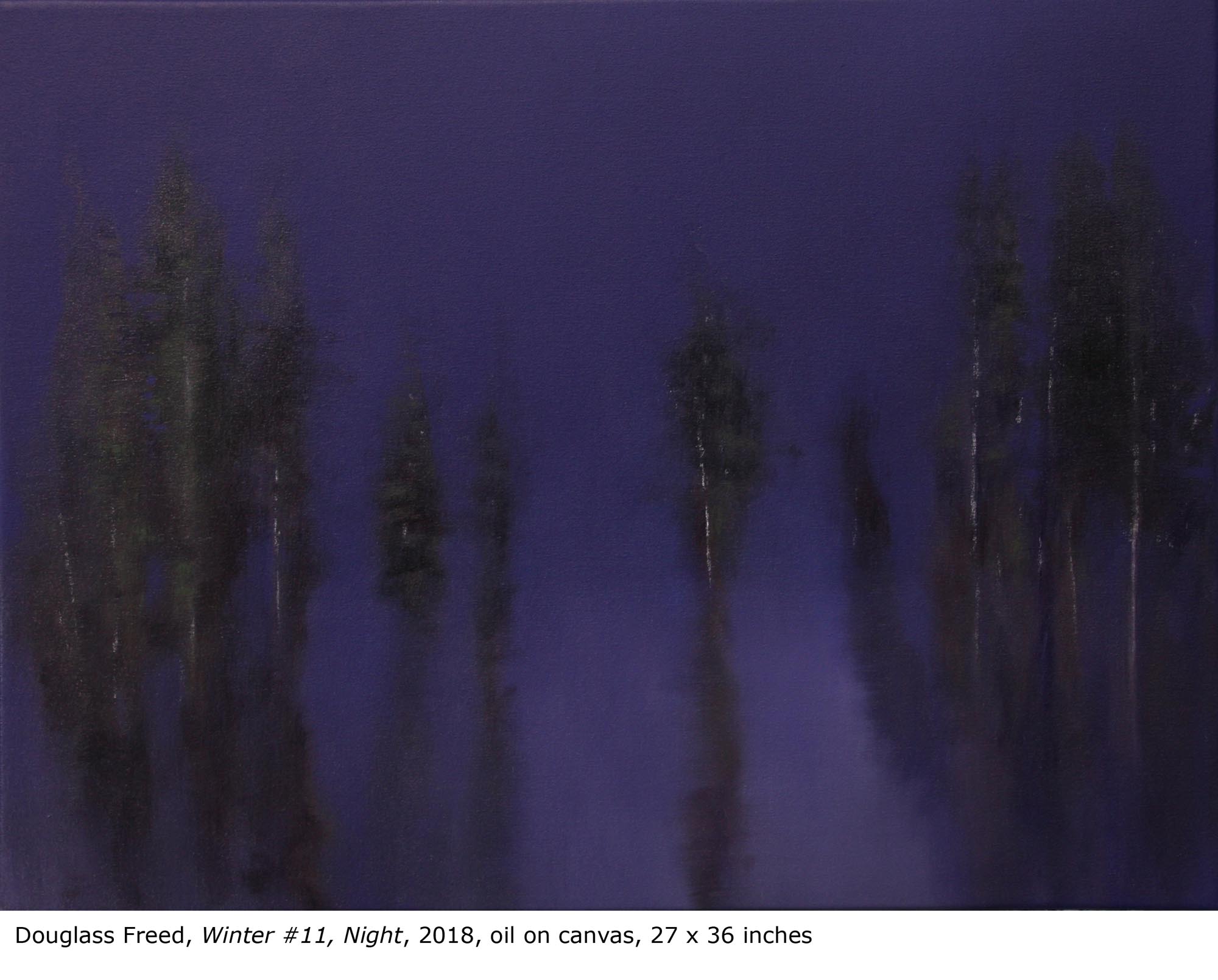 Winter #11, oil on canvas, 27" x 36", 2018