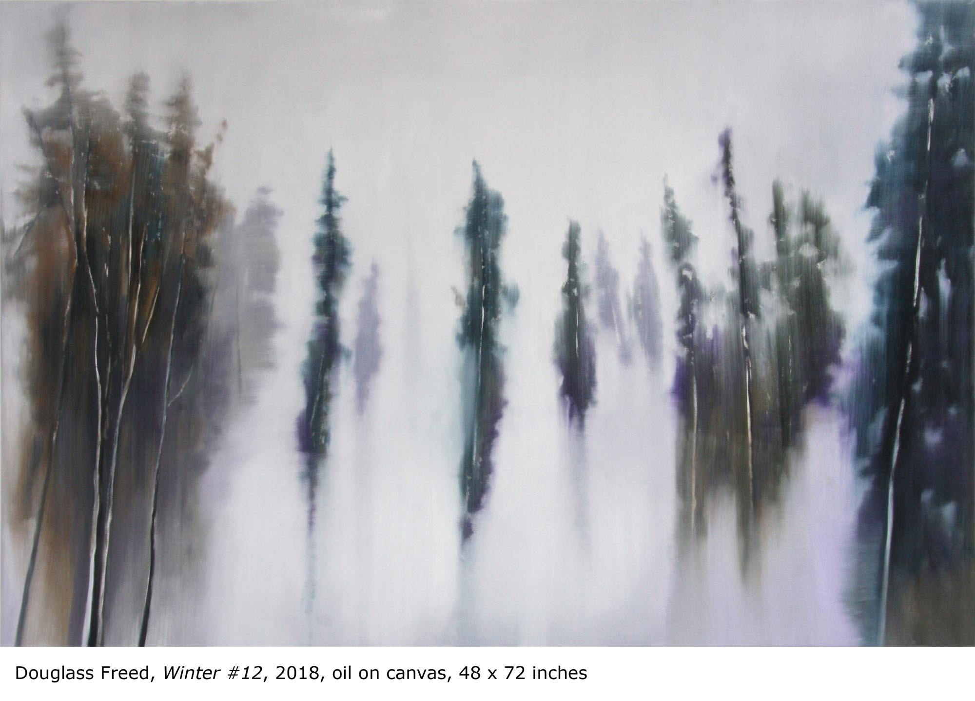 Winter #12, oil on canvas, 48" x 72", 2018