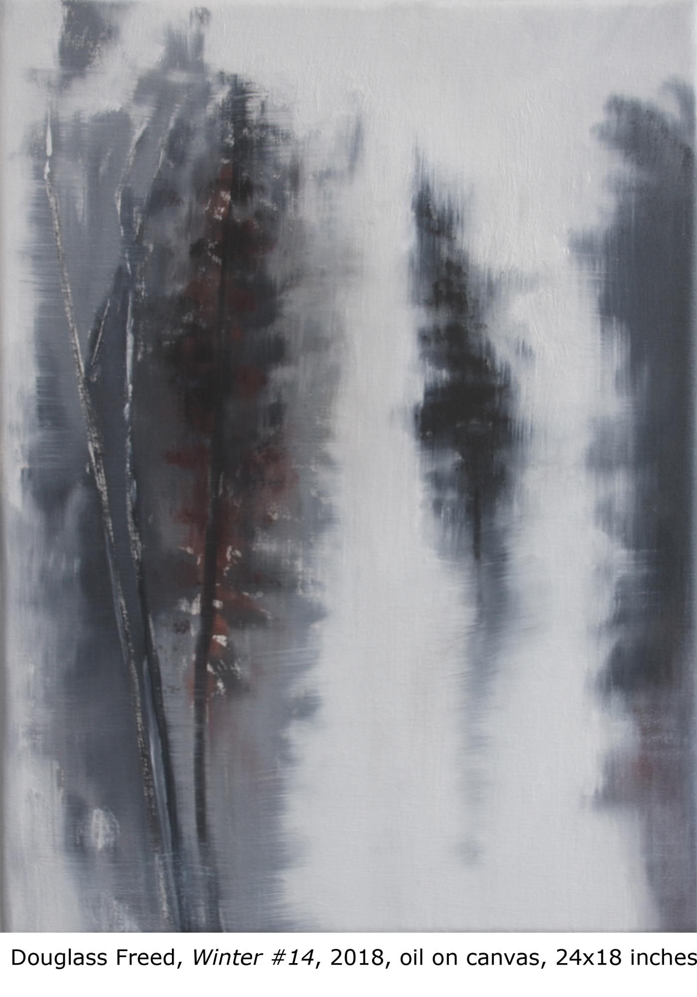 Winter #14, oil on canvas, 24" x 18", 2018