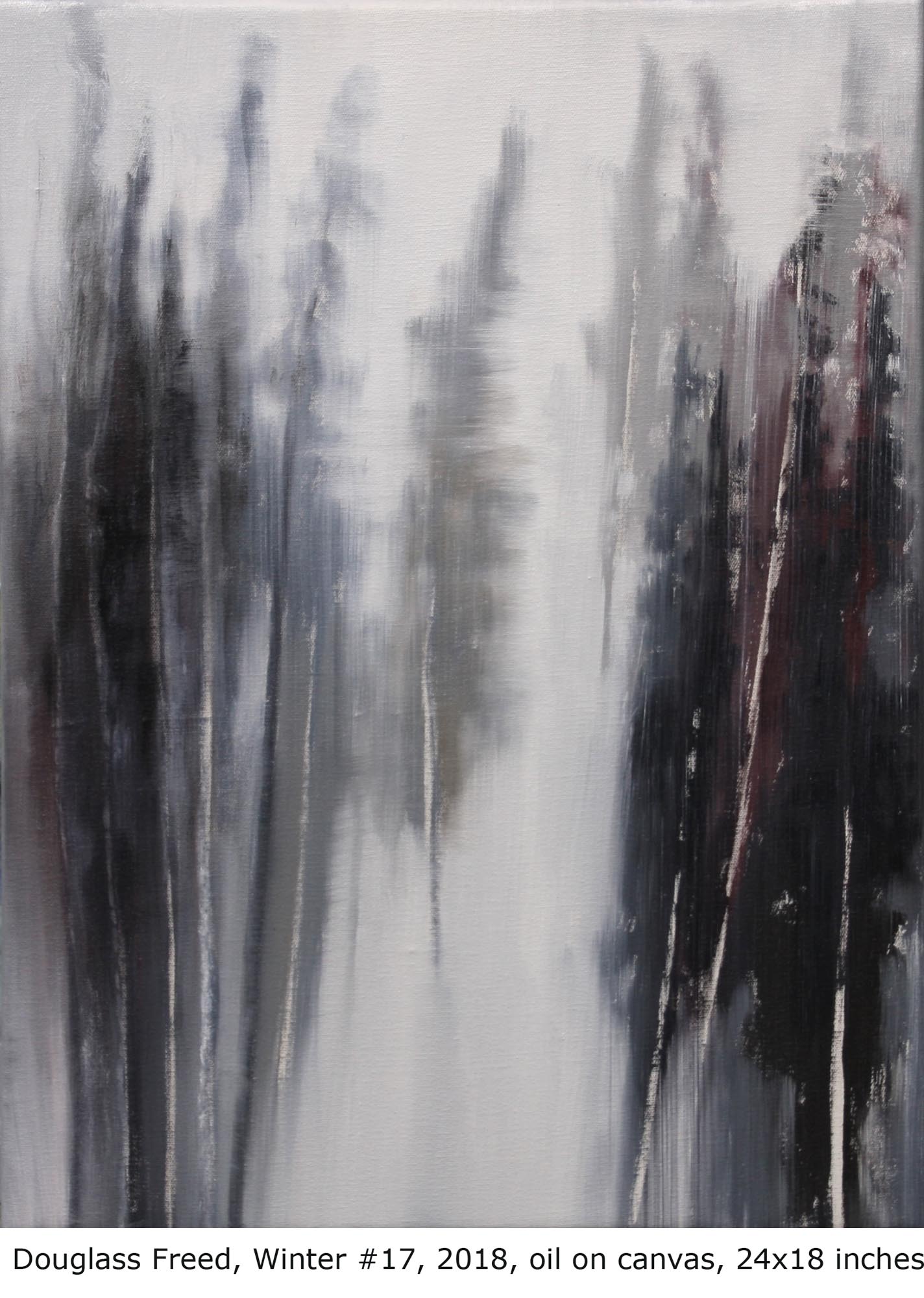 Winter #17, oil on canvas, 24" x 18", 2018