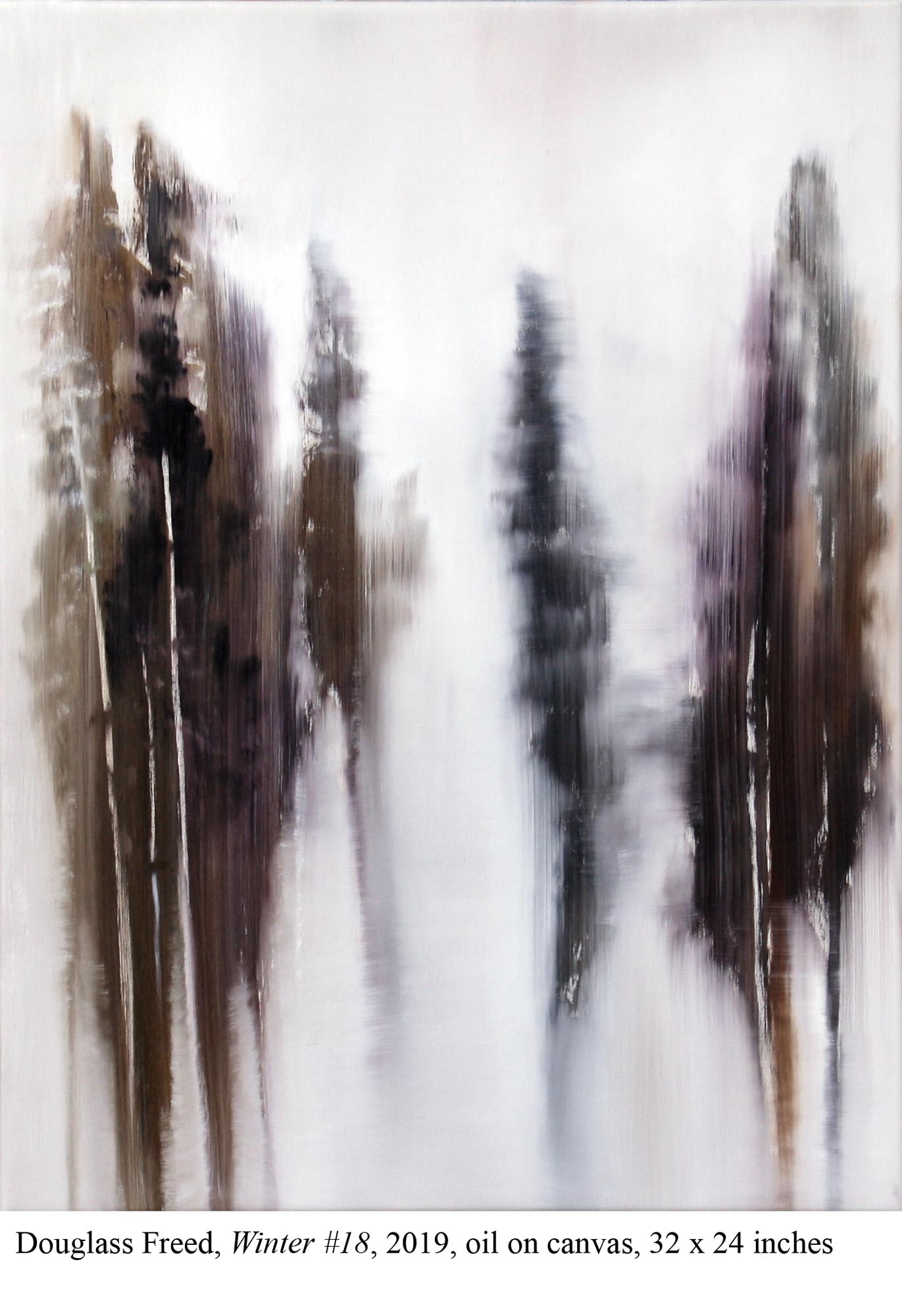 Winter #18, oil on canvas, 32" x 24", 2019