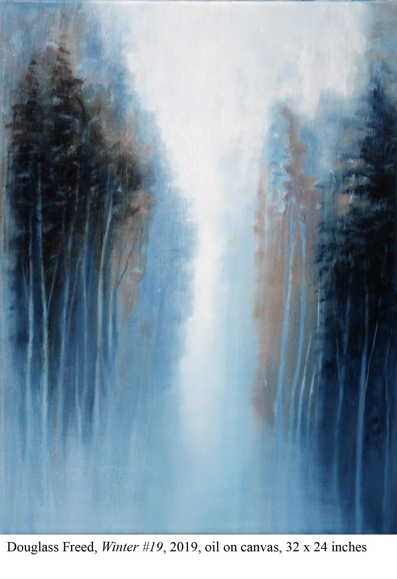 Winter #19, oil on canvas, 32" x 24", 2019