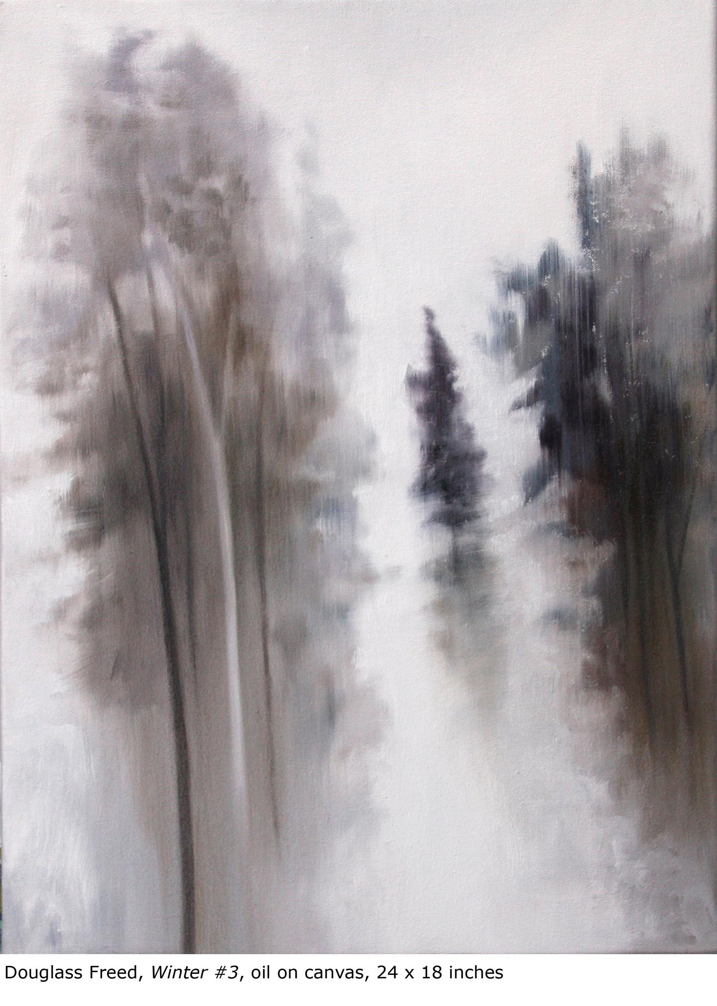 Winter #3, oil on canvas, 24" x 18", 2018