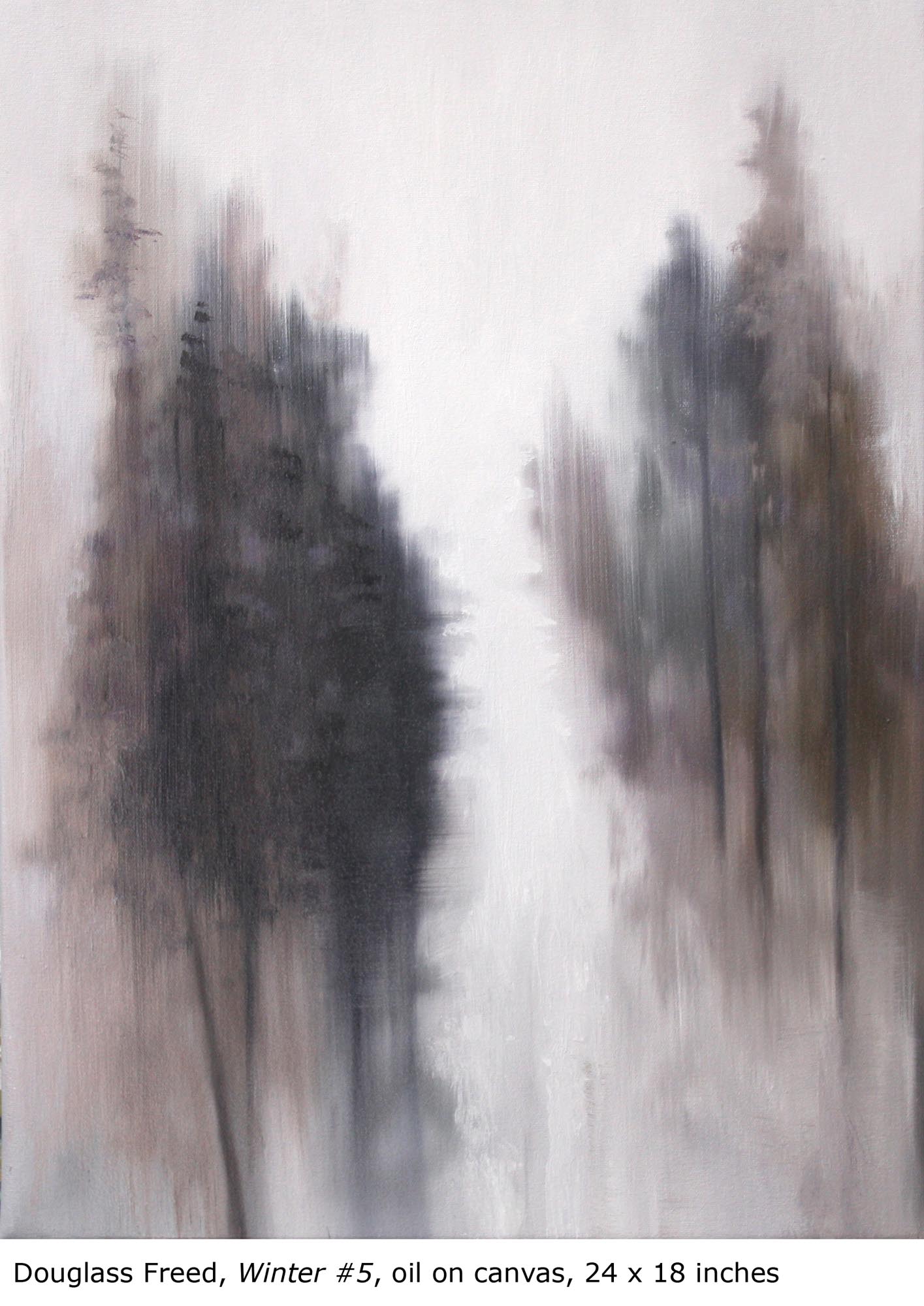 Winter #5, oil on canvas, 24" x 18", 2018
