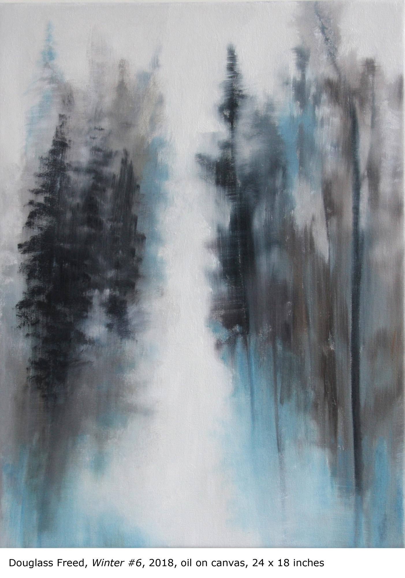 Winter #6, oil on canvas, 24" x 18", 2018