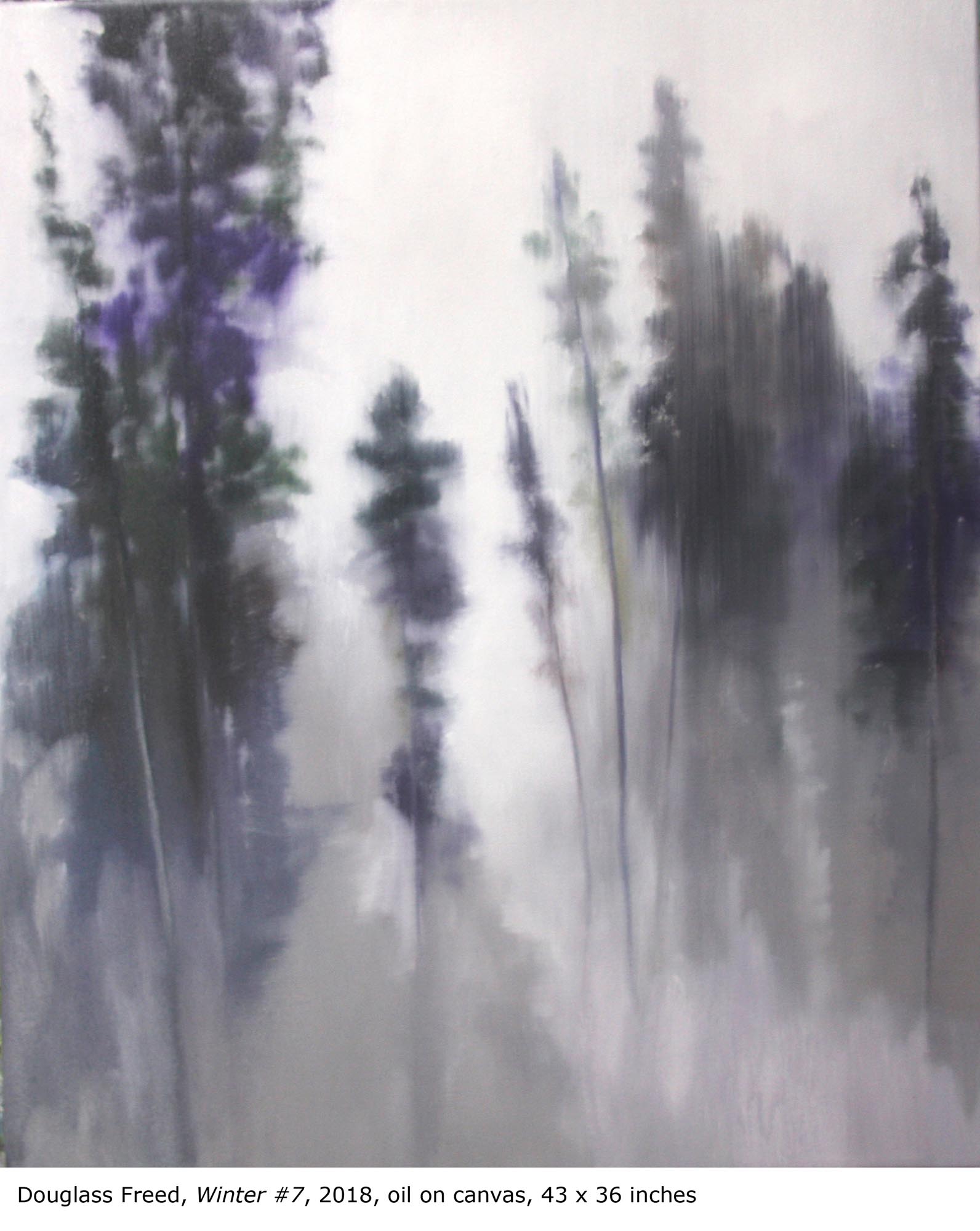 Winter #7, oil on canvas, 43" x 36", 2018