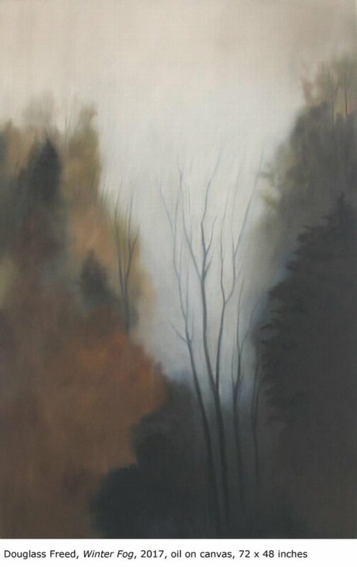 Winter Fog, oil on canvas, 72 x 48, 2017