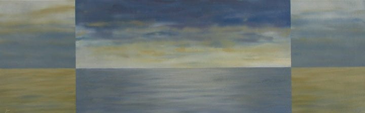 Conviction, oil on paper, 20" x 60", 2010