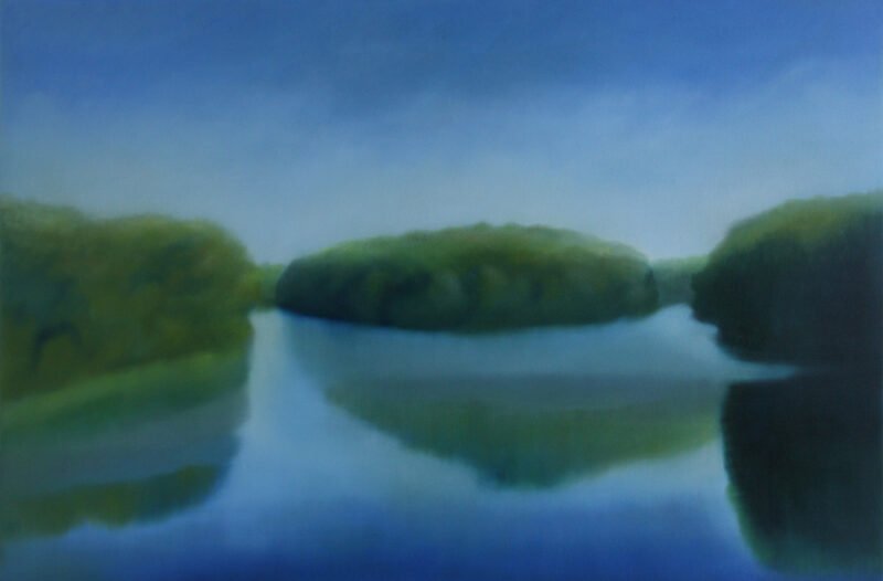 Evening Lake, oil on canvas, 48" x 72", 2016